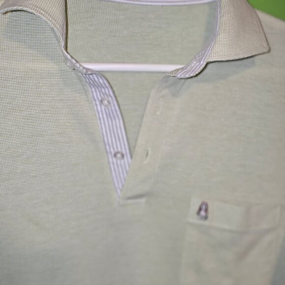 Hush Puppies Green Long Sleeve Polo Shirt L - Picture 3 of 6